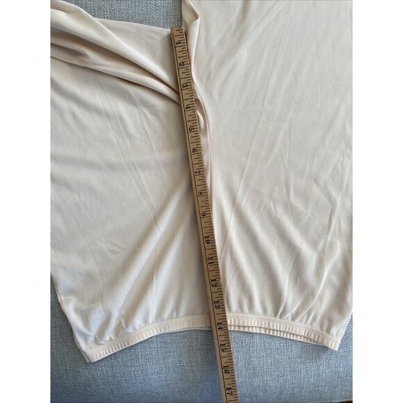 Vintage Vanity Fair Size 7 Long Half Slip Pettipant Shorts Bloomer Ivory Lace - Picture 8 of 8